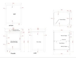 Meuble House Meuble bois massif de cuisine 1 porte