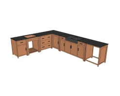 Meuble House Meuble bois massif de cuisine 1 porte