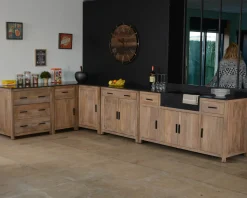 Meuble House Meuble de cuisine 3 tiroirs casserolier