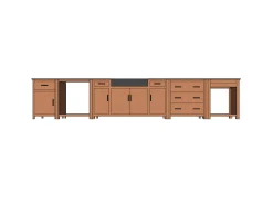 Meuble House Meuble de cuisine 3 tiroirs casserolier