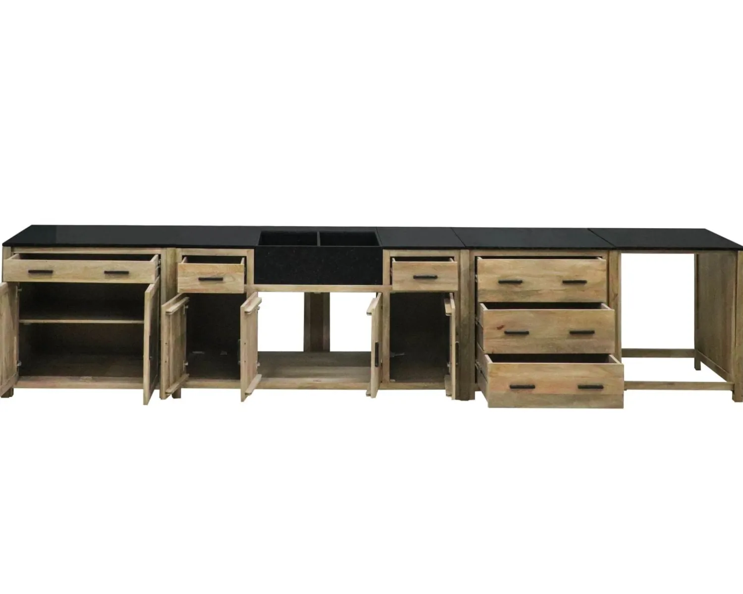 Meuble House Meuble de cuisine 3 tiroirs casserolier "Grand Chef" Online