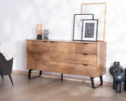 Meuble House Meuble de rangement bas 160 cm avec tiroirs 