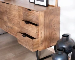 Meuble House Meuble de rangement bas 160 cm avec tiroirs 
