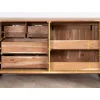 Meuble House Meuble de salle de bain bois massif et pieds métal "Montréal" 150cm Discount
