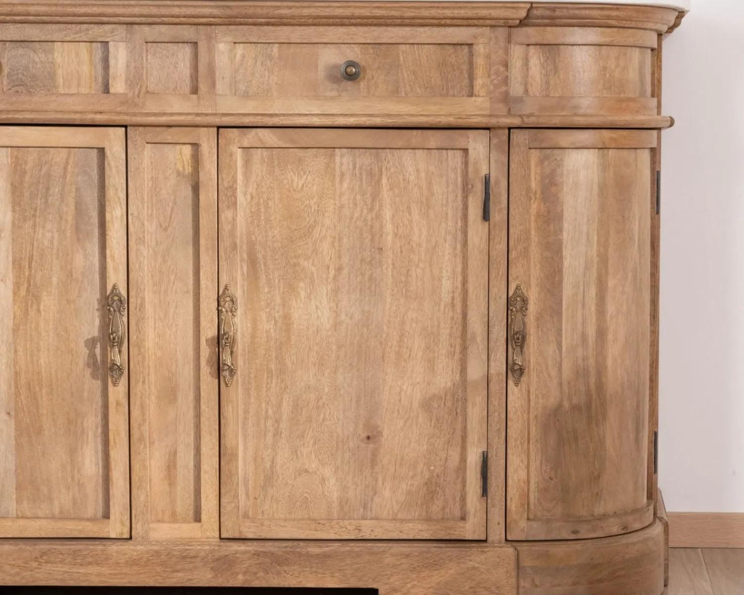 Meuble House Meuble de salle de bain deux vasques bois et quartz 150cm "Églantine"