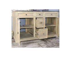 Meuble House Meuble de salle de bain 2 vasques manguier et quartz blanc