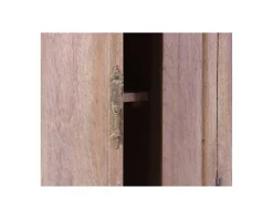 Meuble House Meuble salle de bain pierre 1 vasque bois massif arrondi "Églantine" Outlet
