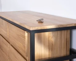 Meuble House Meuble sous vasque contemporain en teck 120 cm