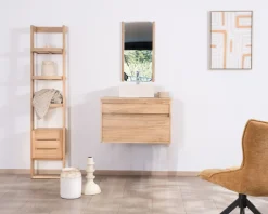 Meuble House Meuble sous vasque suspendu 80 cm avec 1 tiroir 