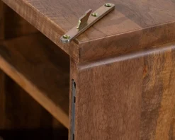 Meuble House Meuble sous vasque suspendu 140 cm en manguier foncé