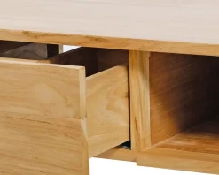 Meuble House Meuble sous vasque suspendu en teck avec porte serviette 80 cm
