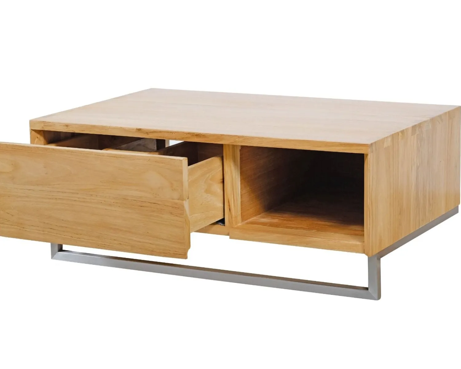 Meuble House Meuble sous vasque suspendu en teck avec porte serviette 80 cm "Tika" Discount