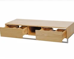 Meuble House Meuble sous vasque suspendu en teck avec porte serviette 140 cm 