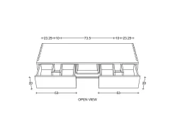 Meuble House Meuble sous vasque suspendu en teck avec porte serviette 140 cm 