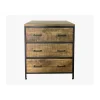 Meuble House Meuble 3 tiroirs pour cuisine style industriel bois et métal "Atelier" Clearance