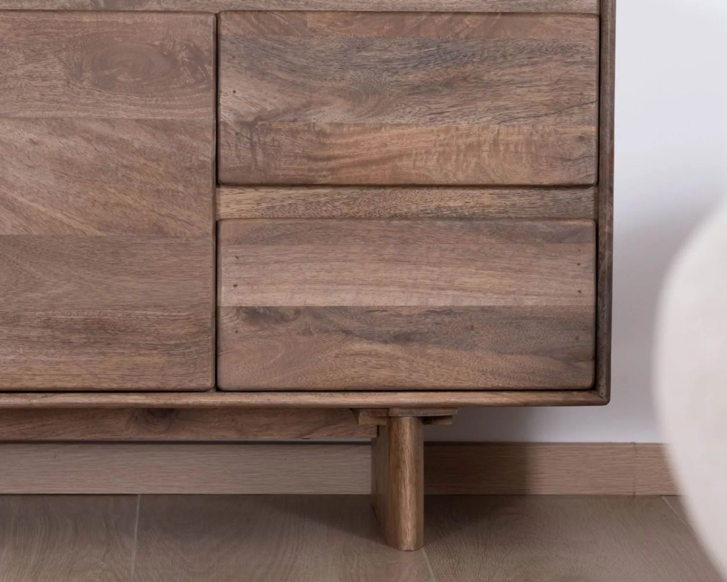 Meuble House Meuble télé 160 cm design épuré Japandi "Geta" en manguier massif Online