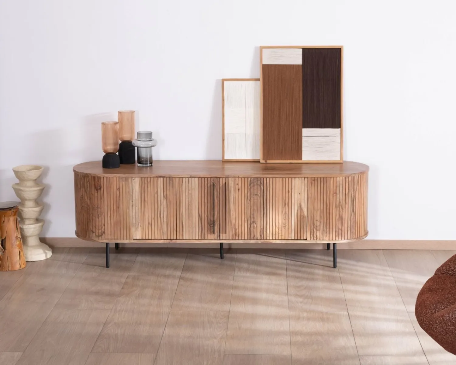 Meuble House Meuble télé esprit rétro en acacia "Bopee" 175 cm Best