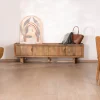 Meuble House Meuble TV bas 180 cm en manguier naturel "Odely" 4 portes Outlet
