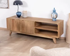 Meuble House Meuble TV 170 cm en manguier massif style scandinave