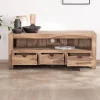 Meuble House Meuble TV 150 cm en palissandre "Kalanohé" grande niche et 3 tiroirs Best