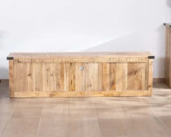 Meuble House Meuble TV 160 cm porte coulissante métal et bois