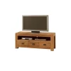 Meuble House Meuble tv en bois avec rangements 3 tiroirs 1 niche "Lodge Casita" Online