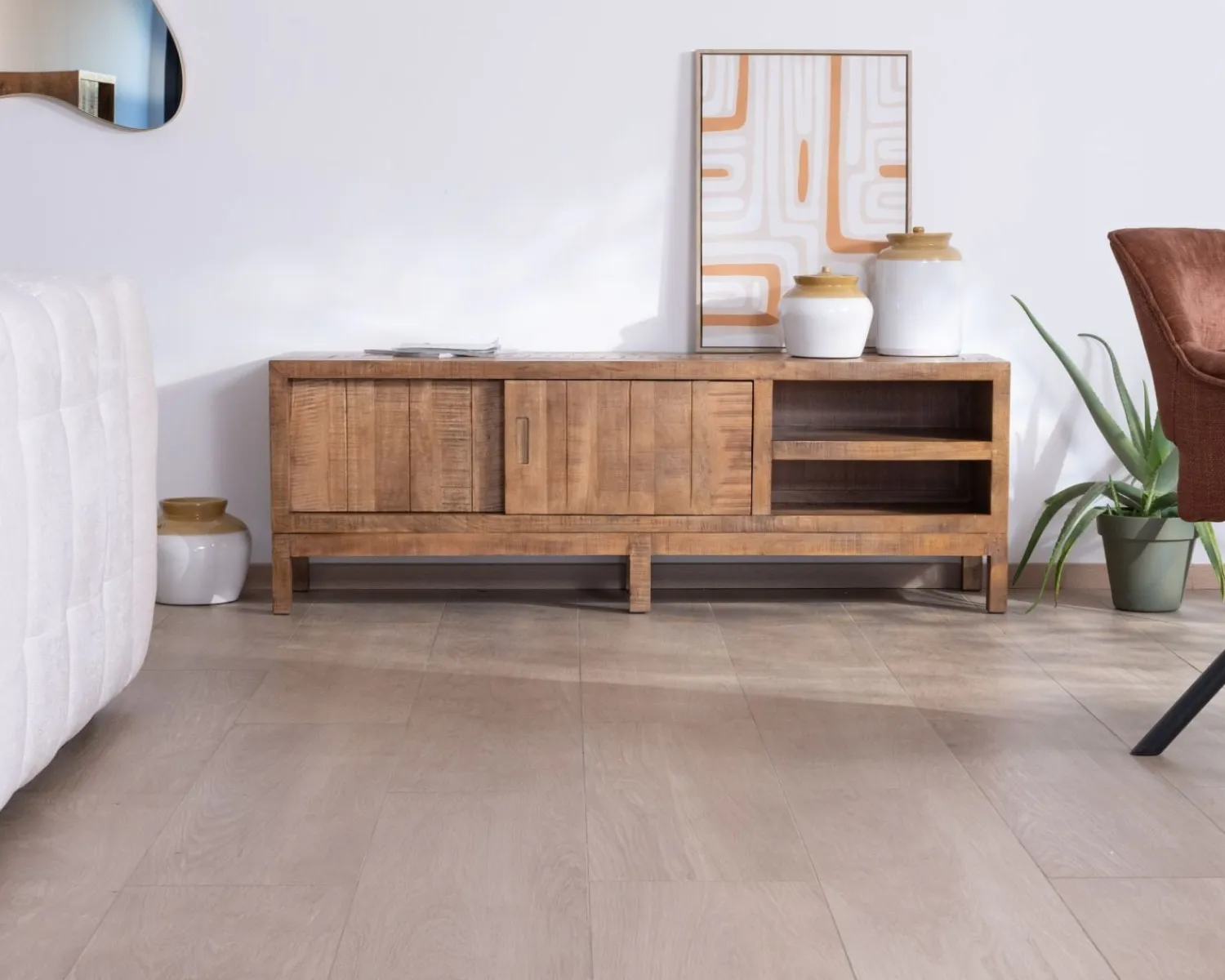 Meuble House Meuble TV en manguier massif style ethnique chic "Aruna" Outlet