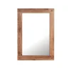 Meuble House Miroir avec cadre en chêne massif 110 x 80 cm "Lodge Casita" Outlet