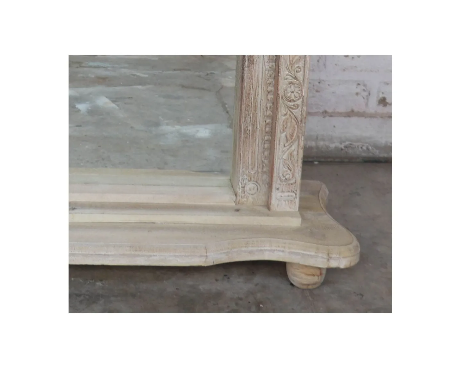 Meuble House Miroir indien avec cadre bois sculpté modèle unique "Vieille Porte" Hot