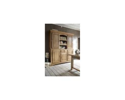 Meuble House Partie haute pour vaisselier en chêne massif "Antique" New