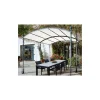 Meuble House Pergola 6 pieds en métal et toit arrondi "Gardénia" 3m60 x 3m Clearance