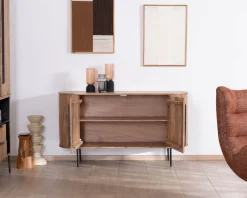 Meuble House Petit buffet 145 cm en acacia esprit rétro "Bopee" Outlet