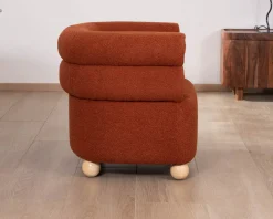 Meuble House Petite chauffeuse enveloppante design vintage 