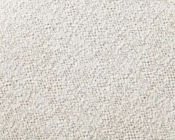Meuble House Petit fauteuil lounge en tissu bouclette blanc cassé