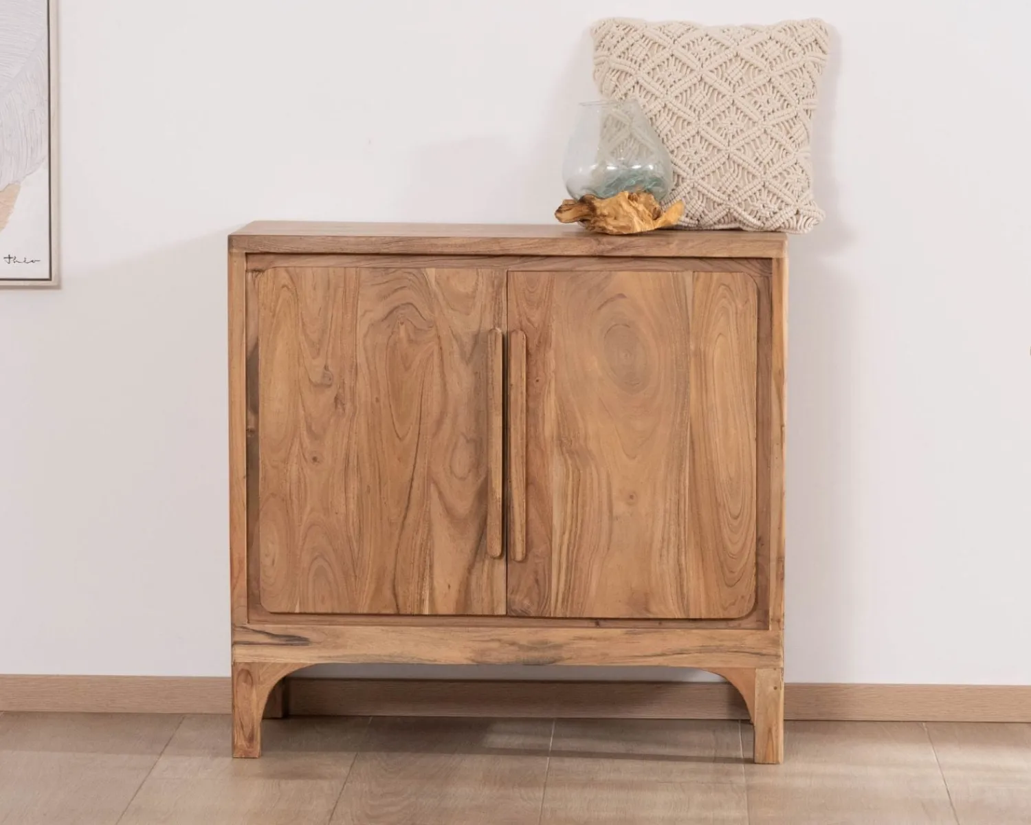 Meuble House Petit rangement à 2 portes en acacia "Melody" Outlet