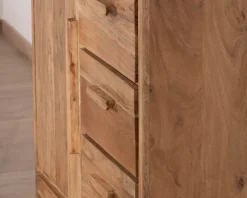 Meuble House Petit vaisselier bas style scandinave en acacia "Melody"