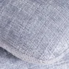Meuble House Pouf design pivotant en tissu tramé bleu glacier à reflets lumineux « Flow » esprit scandinave Hot