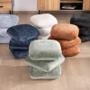 Meuble House Pouf « Flow » tournant à trois niveaux en tissu tramé gris anthracite au toucher doux Clearance