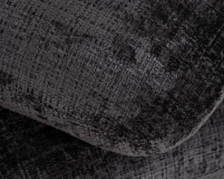 Meuble House Pouf « Flow » tournant à trois niveaux en tissu tramé gris anthracite au toucher doux Clearance