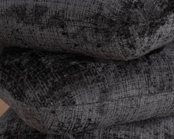 Meuble House Pouf « Flow » tournant à trois niveaux en tissu tramé gris anthracite au toucher doux Clearance