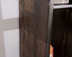 Meuble House Rangement design en bois et métal 