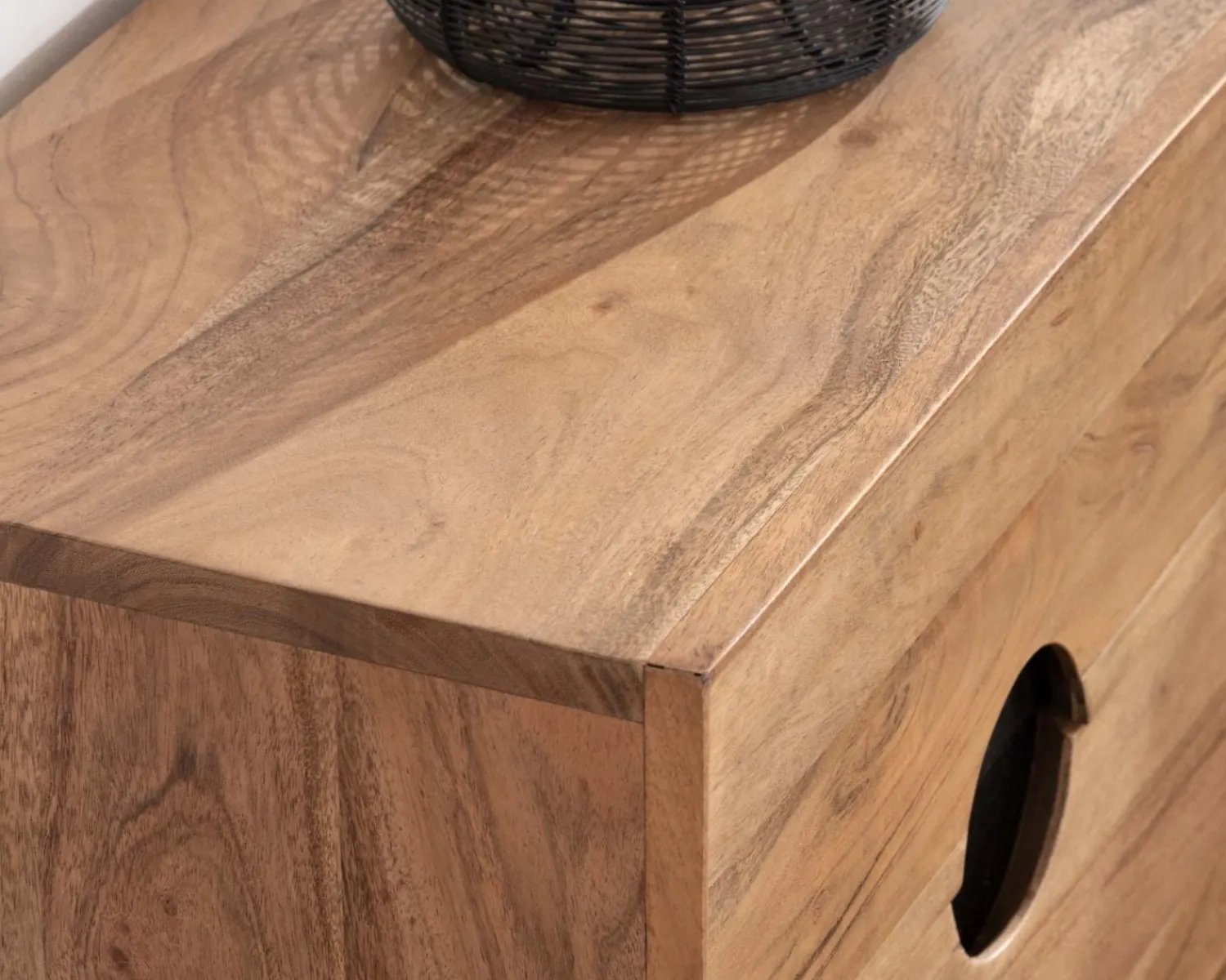 Meuble House Rangement vertical en acacia 6 tiroirs "Spot" Online
