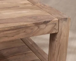 Meuble House Table basse carrée à double plateau 