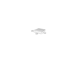 Meuble House Table basse carrée en teck massif et aluminium 120 x 120 cm 