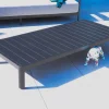 Meuble House Table basse contemporaine aluminium anthracite "Blois" spécial jardin Clearance