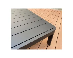 Meuble House Table basse contemporaine aluminium anthracite