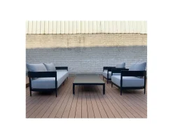 Meuble House Table basse contemporaine aluminium anthracite