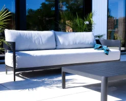 Meuble House Table basse contemporaine aluminium anthracite