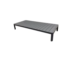 Meuble House Table basse contemporaine aluminium anthracite