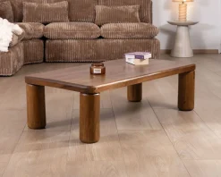 Meuble House Table basse design épuré avec pieds ronds 